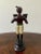 Pair of Vintage Painted Cast-Iron Figurative Double Candleholders For Sale - Image 10 of 12