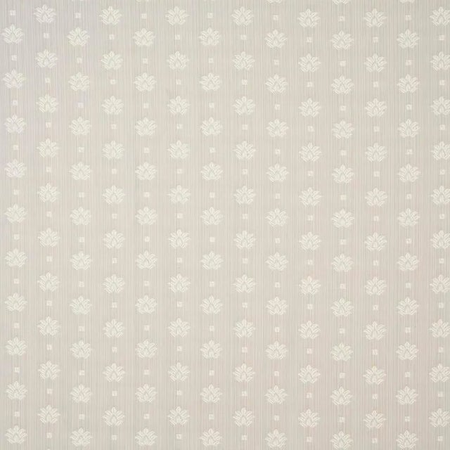 Schumacher Brunel Fabric in Natural For Sale