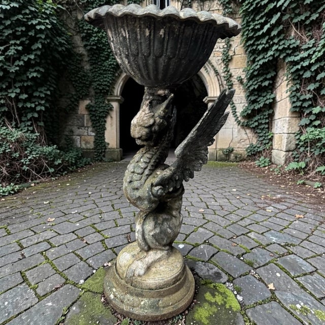 Griffin Garden Vases, 1920s, Set of 2 For Sale - Image 6 of 6