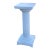 19thc American Victorian Pedestal Pine Painted White, Very Strong. For Sale