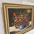 Beautiful oversized floral still life oil painting, good look and size. Would look great on-top of a couch