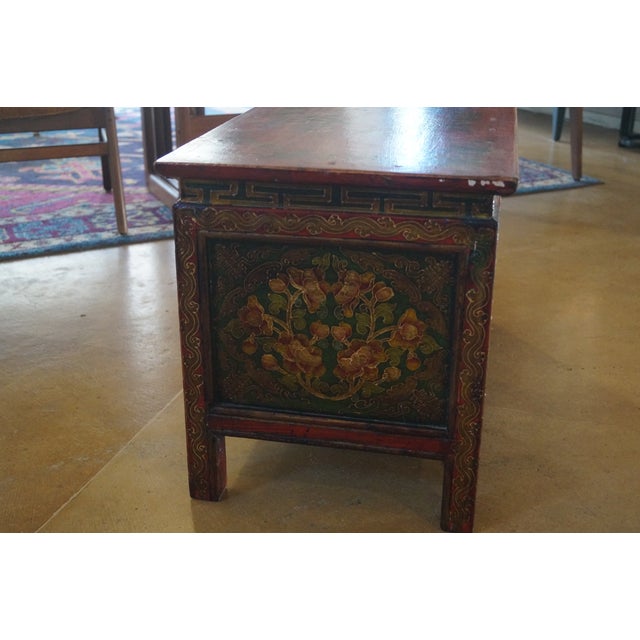 Wood Early 20th Century Tibetan Altar Cabinet For Sale - Image 7 of 12