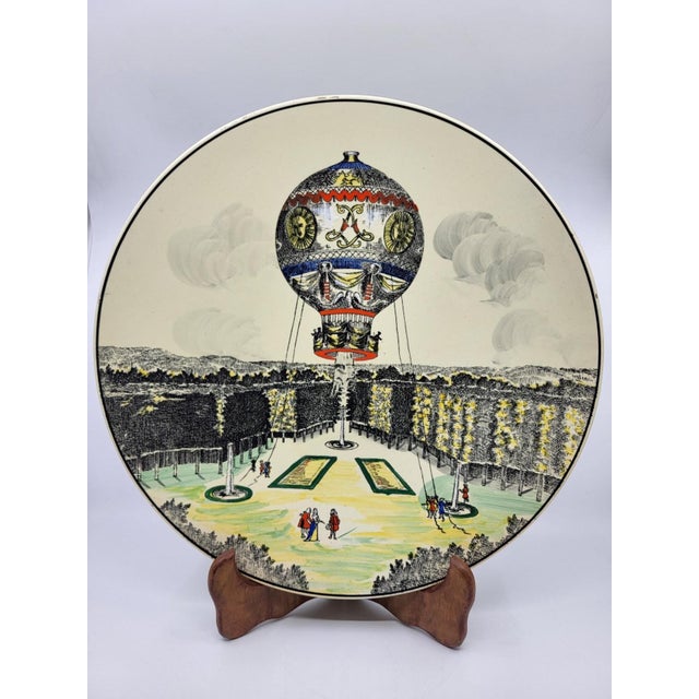 Limited Edition Voyages Series Decorative Plate from Longwy Pottery Factory, 1970s For Sale - Image 14 of 18