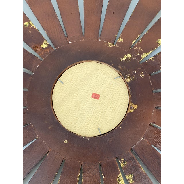 Gilded Wood Sun Mirror For Sale - Image 12 of 17