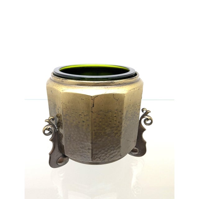Forest Green Vintage German Art Deco Smoking Set from WMF, 1920s, Set of 3 For Sale - Image 8 of 18