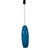 Blue Italian Long Blue Glass Pendant, 1960s For Sale - Image 8 of 9