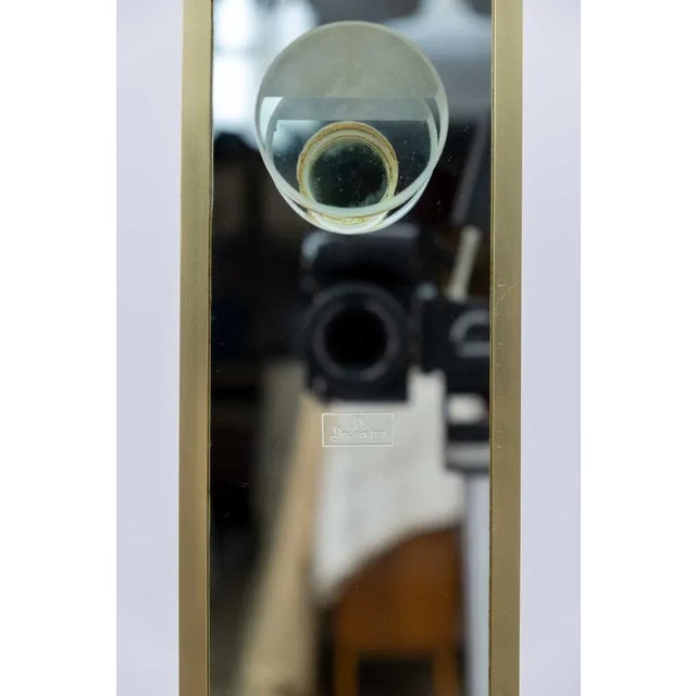 Glass Mid-Century Modern Mirror Hanger, Italy, 1970s For Sale - Image 7 of 8