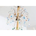 Italian 18th Century Massive Giltwood and Crystal Chandelier For Sale - Image 4 of 10