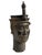 Metal Vintage Lg Benin Bronze Head of King -Oba Nigeria African 19" H For Sale - Image 7 of 9