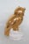 Vintage Estatuaria Portugal Porcelain Gold Owl Figurine For Sale - Image 9 of 13