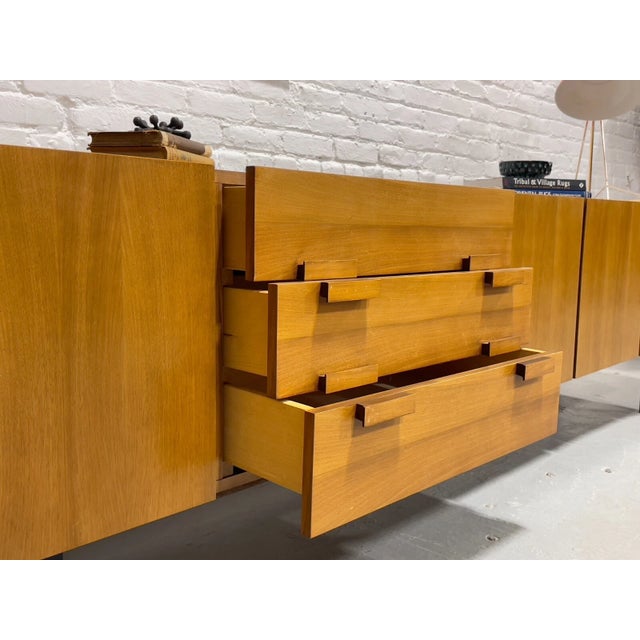 Wood 1960s Mid Century Modern Teak Credenza / Sideboard, For Sale - Image 7 of 13