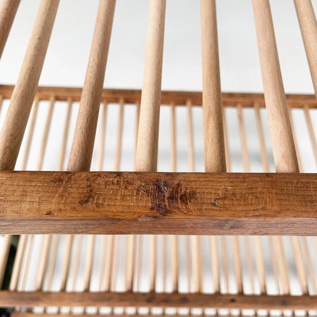 Industrial Italian Cart in Wood and Green Metal, 1920s For Sale - Image 11 of 17