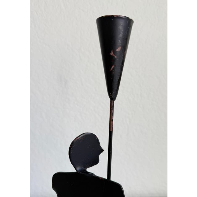 Brutalist Figurative Candle Holder, 1970s For Sale - Image 4 of 8