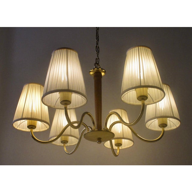 Vintage Chandelier in Brassard Wood by Oswald Haerdtl, 1933 For Sale - Image 13 of 18