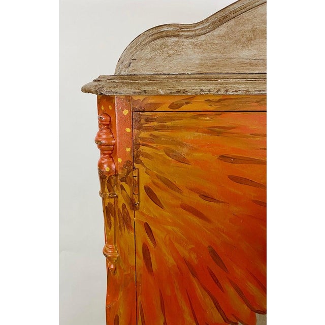 Boho Chic Hand Painted Armoire or Wardrobe Chairish