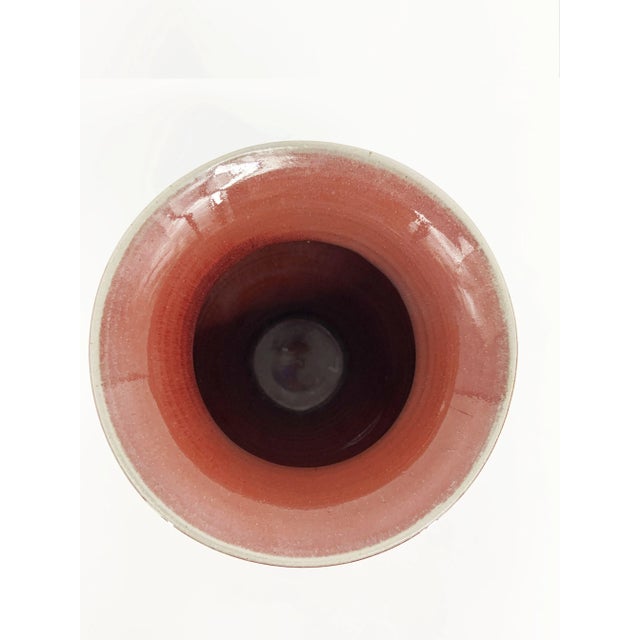 1990s 1990s Elliot Hutten Hog-Shed Pottery Swirl Design Signed and Stamped Vase For Sale - Image 5 of 12