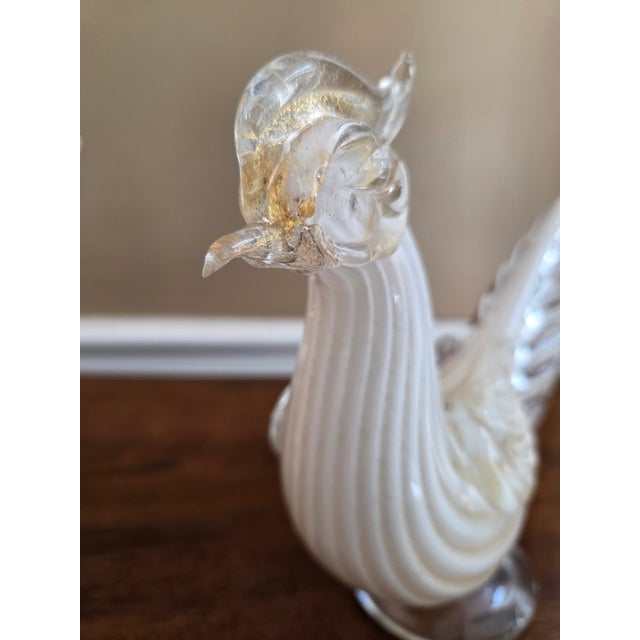 Murano Art Glass Pheasants, Attributed to Alfredo Barbini - A Pair For Sale - Image 10 of 15