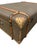 Vintage Campaign-Style Steamer Trunk Coffee Table With 2 Drawers For Sale - Image 10 of 11