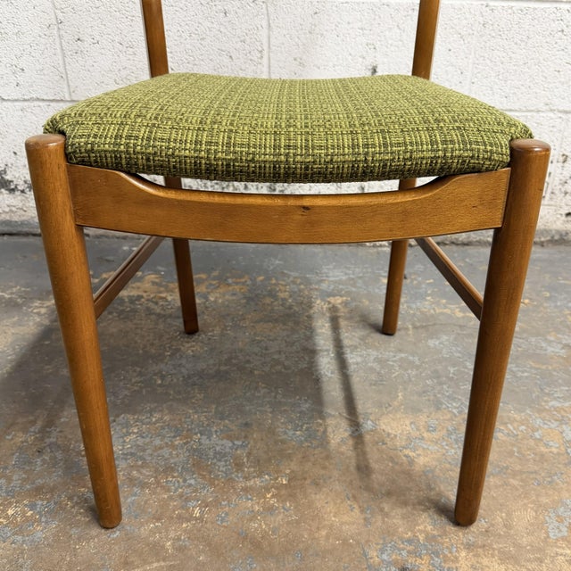 Green Set of 4 Danish Teak Back Beech Frame Farstrup Model 219 Dining Chairs, Circa 1960's Mid Century For Sale - Image 8 of 10