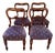 Antique Victorian Balloon Back Dining Chairs, 1860, Set of 4 For Sale