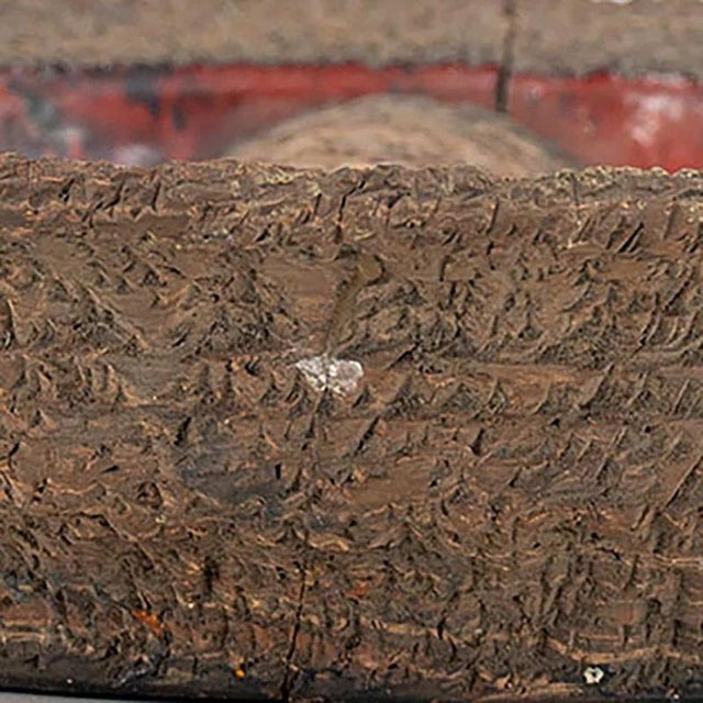 Round Red Fat Lava Ceramic Wall Light, Denmark, 1970s For Sale - Image 4 of 13