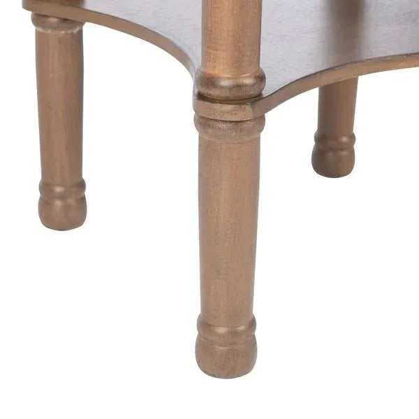 Wood Tinsley Round Accent Table - Brown For Sale - Image 7 of 8