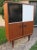 Vintage French Sideboard with Black and White Glass Doors, 1955, in Very Good conditions. Designed 1950 to 1959