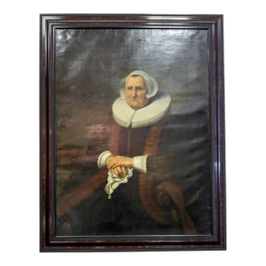 19th century Dutch Portrait Oil on Canvas