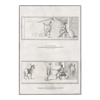 1762 Classical Engraving of Mythological Scenes For Sale