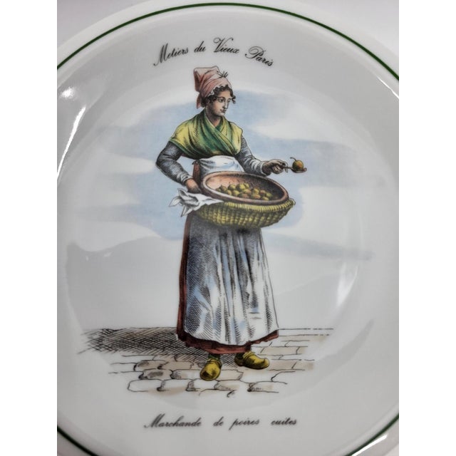 French Porcelain Plates Métiers Du Vieux Paris, Set of 6 For Sale - Image 6 of 9