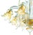Luxury Italian Clear and Gold-Leaf Chandelier With Flowers and Leaves Murano Glass For Sale - Image 4 of 4