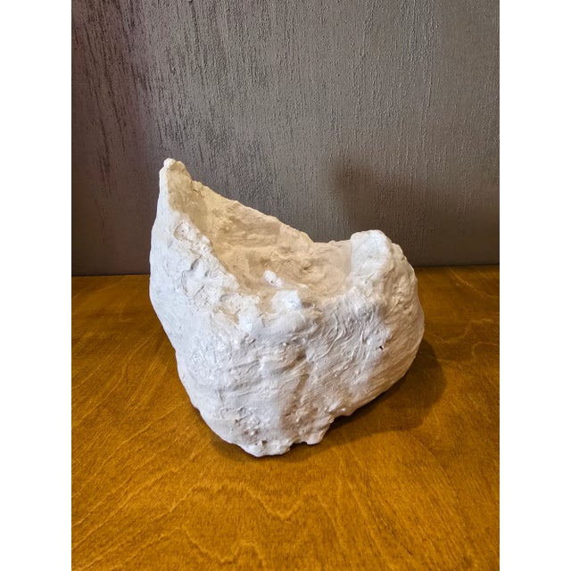 Mid-Century Modern Vintage Plaster Abstract Natural Color Palette Sculpture / Giacometti For Sale - Image 3 of 6