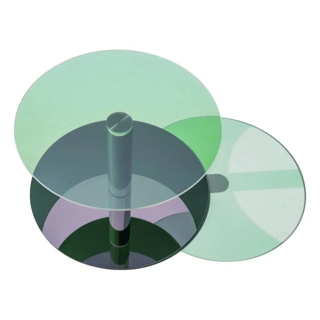 Contemporary Glass and Steel Dia Coffee Table by Sebastian Scherer For Sale - Image 3 of 3