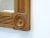 Block corner reeded mirror, 27"H x 23.5"W, ready to hang.