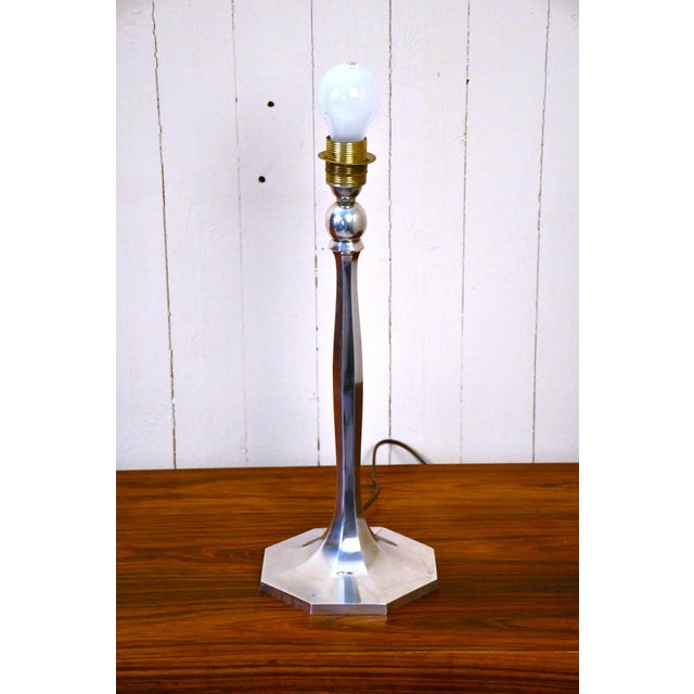 Swedish Silverplate Table Lamp from Herman Bergmans Konstgjuteri, 1920s For Sale - Image 14 of 18
