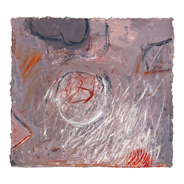 Elfi Schuselka Abstract Composition Oil on Canvas For Sale