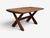 Danish Modern, Brutalist Dining Table, Stained Pine, Denmark, 1960s For Sale - Image 4 of 18