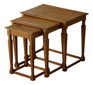Mid-Century Danish Nesting Tables in Oak, 1960s, Set of 3