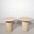 Metal Post Modern Tessellated Stone Abstract Brass Inlay Pedestal Tables - a Pair For Sale - Image 7 of 7