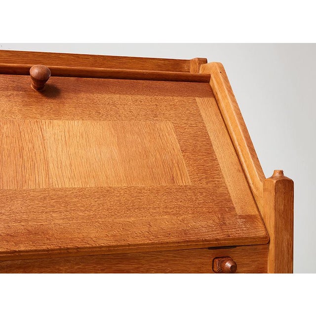 Oak Secretaire by Guillerme & Chambron for Votre Maison, 1960 For Sale - Image 11 of 12