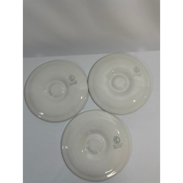 1950s French Orchies Moulin Des Loups Oyster Plates With Platter - Set of 7 For Sale - Image 10 of 17