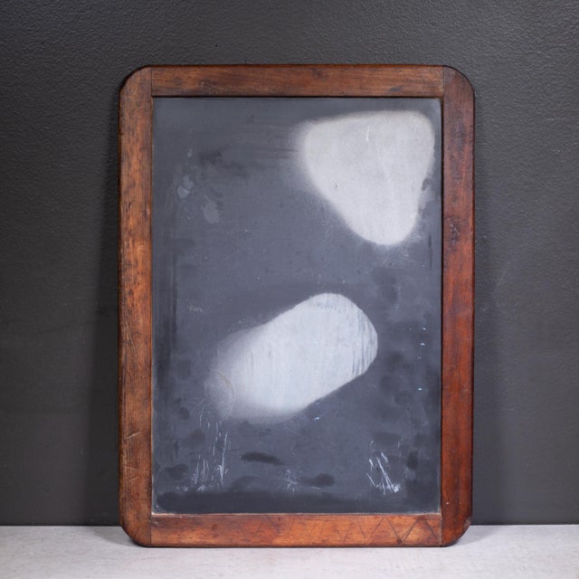 Late 19th Century 19th C. Framed Students's Personal Schoolhouse Slate Chalkboard c.1880-1910 For Sale - Image 5 of 5