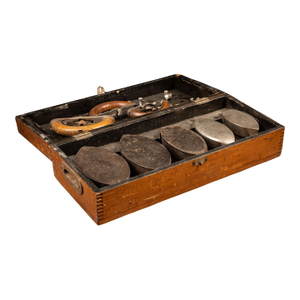 Early 20th Century Enterprise Manufacturing Sadiron Salesman Sample Set