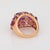 Amethyst Ruby Diamond Ring Size 5.5 Estate 18k Rose Gold Band Gemstone Jewelry For Sale In Los Angeles - Image 6 of 6