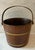 Vintage Oak and Brass Bucket For Sale - Image 4 of 12