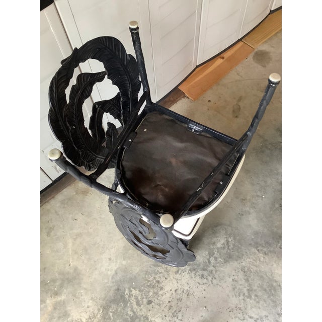 1980s Banana Leaf Dining Set - 5 Pieces For Sale - Image 10 of 13