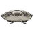 Handmade Italian Pewter Baroque Kalmar Centerpiece Bowl With Gothic Scrollwork For Sale In San Francisco - Image 6 of 12
