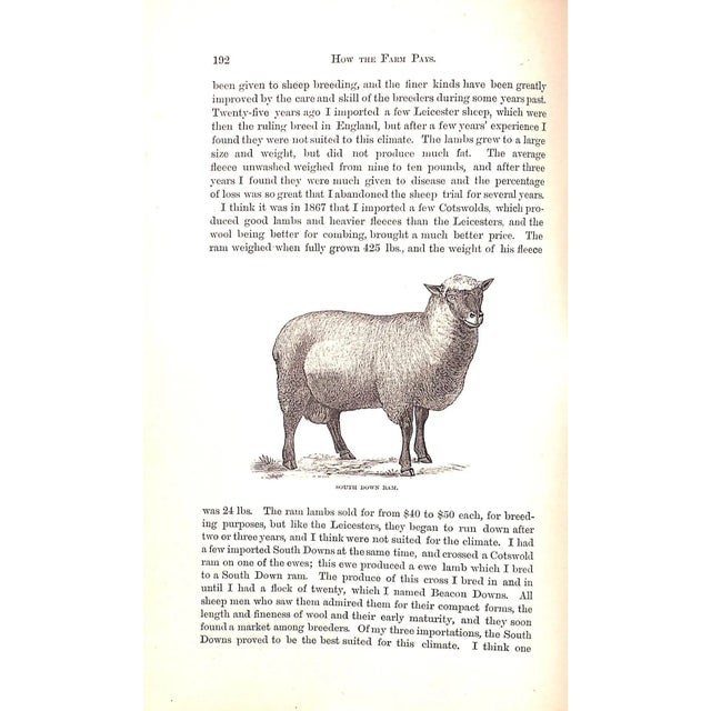 "How the Farm Pays the Experiences of Forty Years of Successful Farming and Gardening" 1884 Crozier, William and Henderson, Peter For Sale - Image 9 of 12