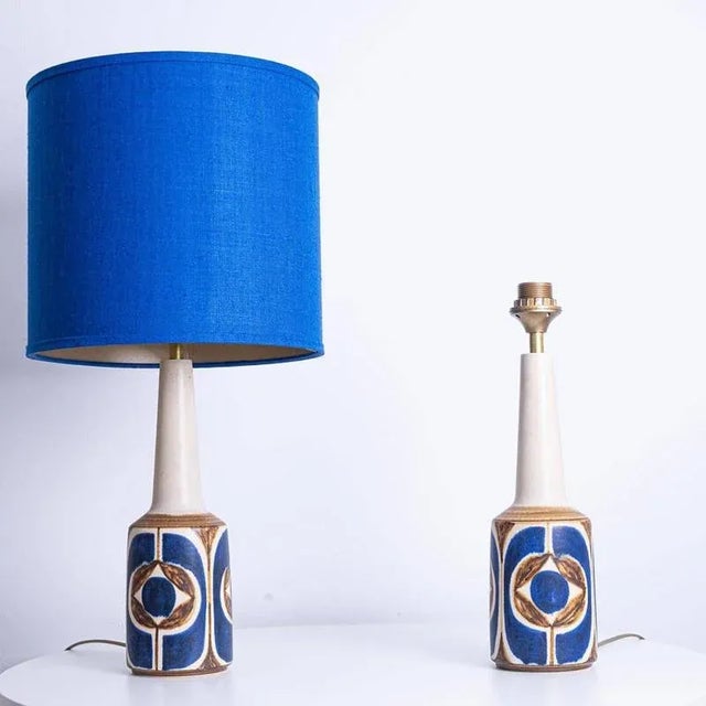 Table Lamp from Soholm with Silk Lampshade by René Houben, 1960s For Sale - Image 11 of 12