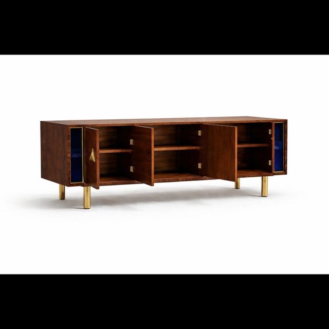 Contemporary Edition 01 Walnut Sideboard from Justfurnituress SRL For Sale - Image 3 of 11